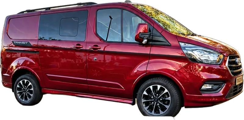 The Othalias crew van used for hotel guest transfers