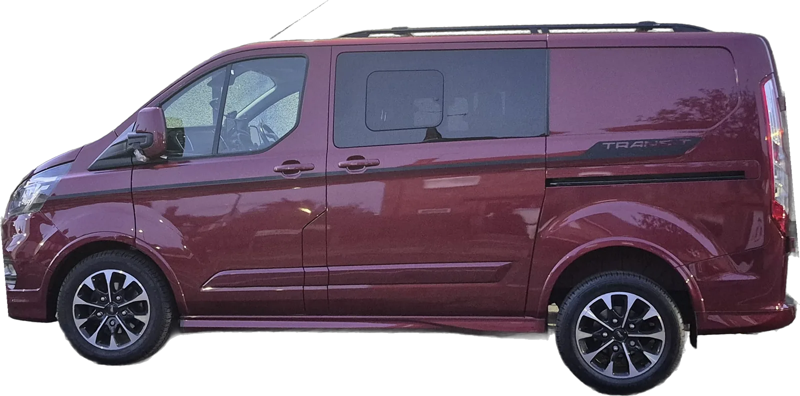 Side view of the Othalias crew van